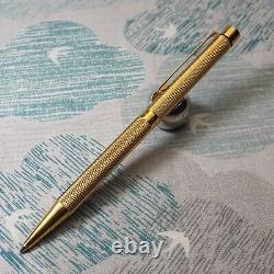 Sheaffer Targa 1009 Barley Corn Electroplated Gold Ballpoint Pen Made in England