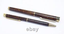 Sheaffer Targa 1030 Laque & Gold Trim Ballpoint Pen & Fountain Pen