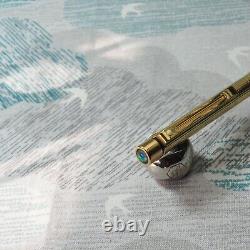Sheaffer Targa 1065 Opal Jewel Gold Plated Lines Ballpoint Pen Rare No Dings