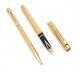 Sheaffer Targa Gold Plated Ballpoint & Fountain Pen 14k Nib