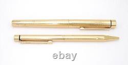 Sheaffer Targa Gold Plated Ballpoint & Fountain Pen 14K Nib