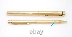 Sheaffer Targa Gold Plated Ballpoint & Fountain Pen 14K Nib