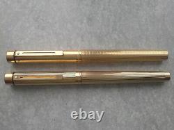 Sheaffer Targa Gold Plated Rollerball Pens