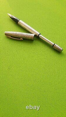 Sheaffer -rare Imperial sterling silver fountain pen gold nib 14k