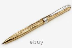 Solid 925 Twisted Silver Inca Ball Pen Black Ink Parker Type International Refil