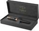 Sonnet Rollerball Pen Matte Black Lacquer With Gold Trim Fine Point Black In