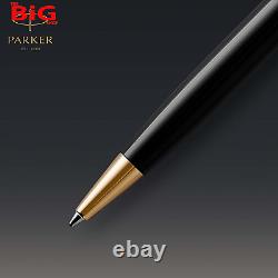 Superior Ballpoint Pen Black Lacquer with Gold Trim Medium Point Bl