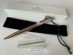 Swarovski ballpoint pen with replacement core pink gold