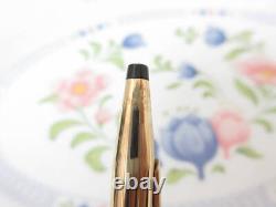 Sya5 Kiwami Cross K14 Plated Ballpoint Pen Gold Black Ink Box With Cloth Bag Man