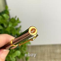 TIFFANY & CO. T Clip Ballpoint Pen with Enamel Football Ruthenium & Gold Plating