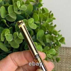 TIFFANY & CO. T Clip Ballpoint Pen with Enamel Football Ruthenium & Gold Plating