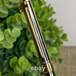 TIFFANY & CO. T Clip Ballpoint Pen with Enamel Football Ruthenium & Gold Plating