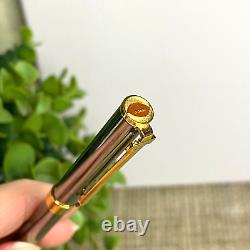 TIFFANY & CO. T Clip Ballpoint Pen with Enamel Football Ruthenium & Gold Plating