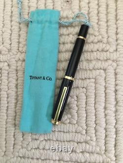 Tiffany & Co ATLAS Ballpoint Pen Collection (Black Resin Gold Trim)