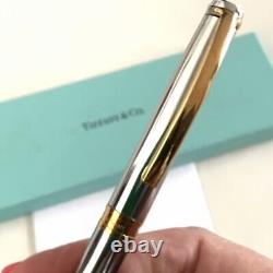 Tiffany & Co. Retractable Silver And Gold Ball Point Pen