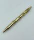 Tiffany & Co. Vintage 14k Yellow Gold Bamboo Pattern Ballpoint Pen