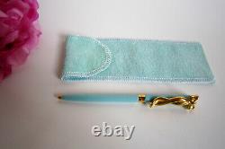 Tiffany & Co designer ballpoint blue pen with Bow. Beautiful and rare