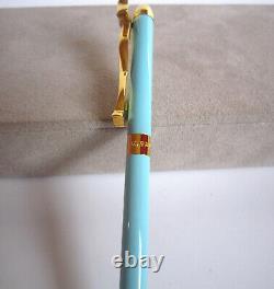 Tiffany & Co designer ballpoint blue pen with Bow. Beautiful and rare