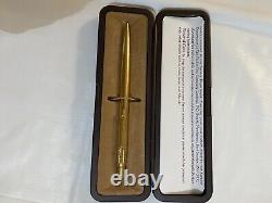 Unique Vintage 1950s Gold Slim Ballpoint Parker Pen, Boxed