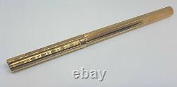 Used Vintage St. Dupont Fountain Pen Gold Plated Nib 18k Size B 59kra37