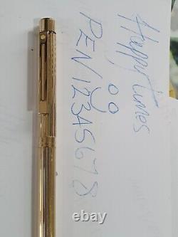 VINTAGE Sheaffer Targa Fountain and Ballpoint Pens. Gold plated Fluted Design