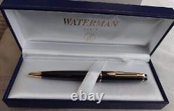 VINTAGE WATERMAN EXPERT MK2 Black with GOLD TRIM BALLPOINT PEN-FRANCE