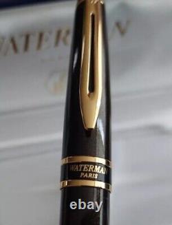 VINTAGE WATERMAN EXPERT MK2 Black with GOLD TRIM BALLPOINT PEN-FRANCE