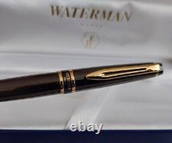 VINTAGE WATERMAN EXPERT MK2 Black with GOLD TRIM BALLPOINT PEN-FRANCE