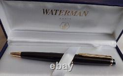 VINTAGE WATERMAN EXPERT MK2 Black with GOLD TRIM BALLPOINT PEN-FRANCE