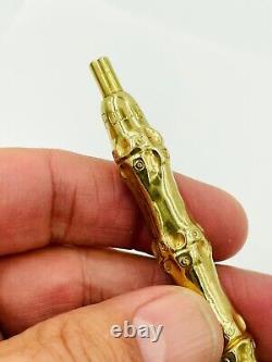 VTG Tiffany & Co. NY 14K Yellow Gold Bamboo Collection Ballpoint Pen 4 LONG