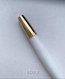 Versace Luxury Designer Pen Medusa White Gold Ballpoint Pen New
