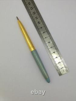 Very Rare Parker/eversharp Gold Plated Blue Tiara Ballpoint Pen-usa-exwo
