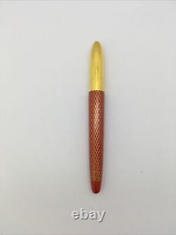 Very Rare Parker/eversharp Gold Plated Red Tiara Ballpoint Pen-usa-exwo