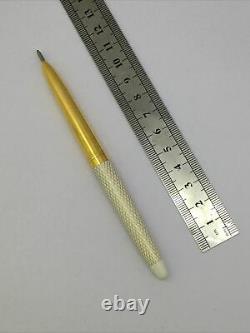 Very Rare Parker/eversharp Gold Plated White Tiara Ballpoint Pen-usa-exwo