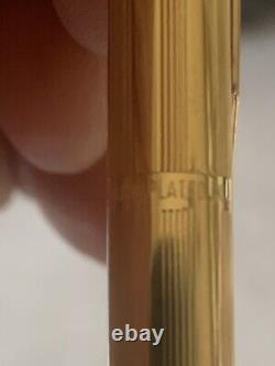 Vintage Caran d'Ache Madison pinstripe Gold Plated Ballpoint Pen