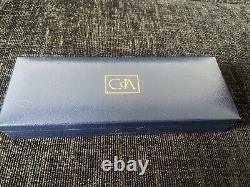 Vintage Caran d'Ache Madison pinstripe Gold Plated Ballpoint Pen Swiss made RARE