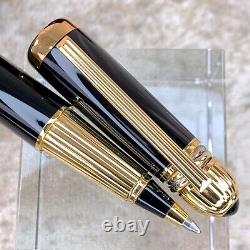 Vintage Cartier Ballpoint Pen Pasha Rare Black Lacquer Gold Finish with Case