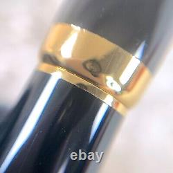 Vintage Cartier Ballpoint Pen Pasha Rare Black Lacquer Gold Finish with Case