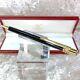 Vintage Cartier Ballpoint Pen Trinity Black Lacquer Gold Plated With Case