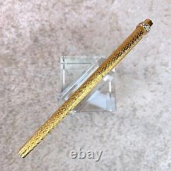 Vintage Cartier Ballpoint Pen Vendome Trinity 18k Gold Finished Textured withCase