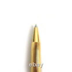Vintage Cartier ballpoint pen with logo engraving, 18k gold, box and case