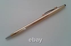 Vintage Cross 14K Gold Filled Ballpoint Pen with Insignia BMW Emblem USA Classic