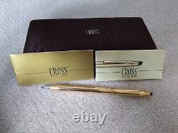 Vintage Cross Century 14k Rolled Gold Ballpoint Pen-made In Ireland
