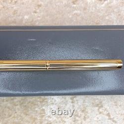 Vintage Dunhill Ballpoint Pen Godron Gold Finished Gemline Model with Case