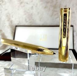 Vintage Dunhill Felt Pen Gold Plated Finish With Case