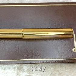 Vintage Dunhill Felt Pen Gold Plated Finish With Case