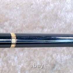Vintage Dunhill Fountain & Ballpoint Pen Set Black Lacquer Gemline withCase