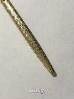 Vintage Elysee 60 Gold Plated Barleycorn Ballpoint Pen-germany-engraved Tom