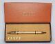 Vintage Gucci Ballpoint Pen Gold Tone In Original Gift Box New Old Stock 1980s