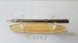 Vintage Gucci Sherry Line Ballpoint Pen With Gold Trim, Gucci Logos And Box
